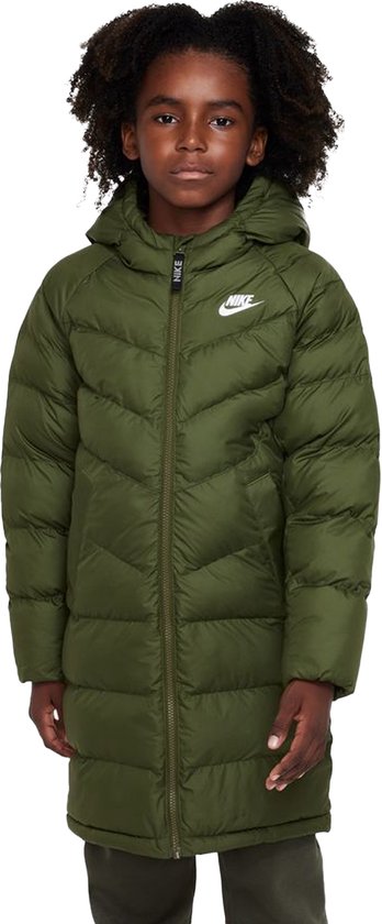 Nike sportswear synthetic filled parka winterjas junior in de kleur groen. bol