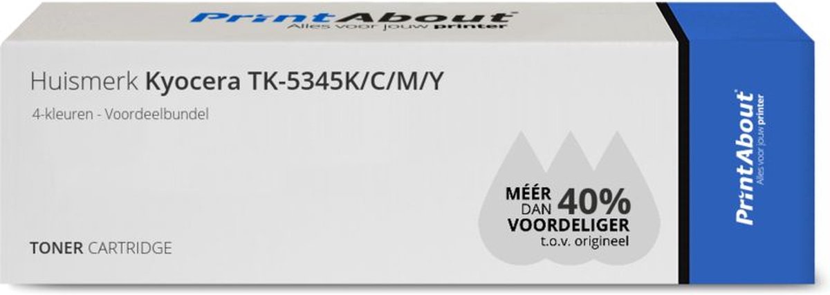PrintAbout Huismerk Kyocera TK-5345K/C/M/Y Toner 4-kleuren Voordeelbundel