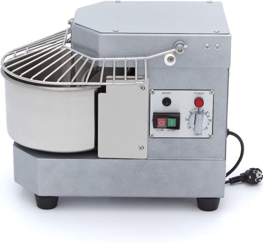 Spiraalkneder - 8 L - 4,5 Kg Deeg - Zilvergrijs van Merkloos — afbeelding 3
