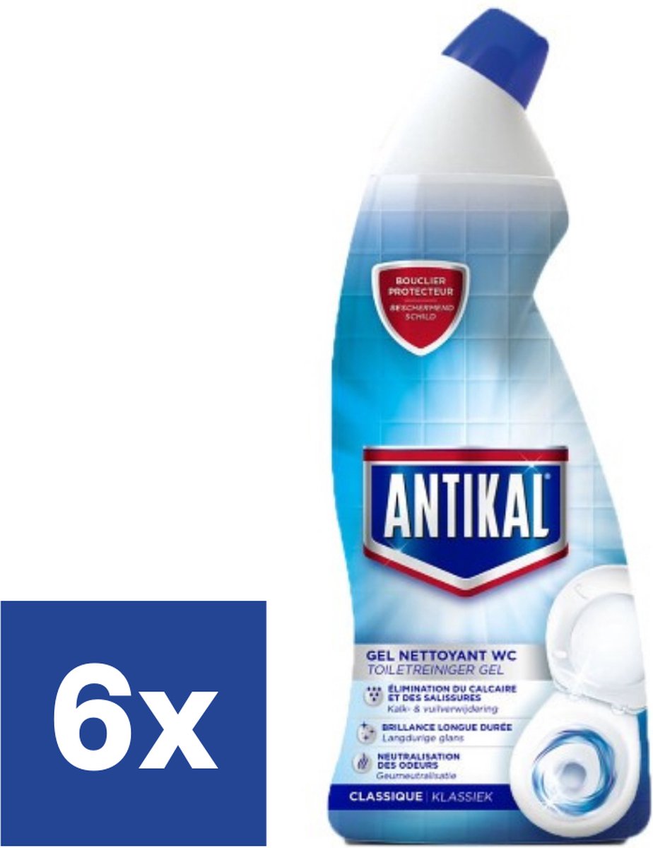 Nettoyant WC Antikal Classic - 6 x 750 ml