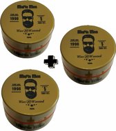 2+1 Gratis 3 Pack- Mafia Men Haarwax 10 Wanted (3-Pak Wanted 450 ml)