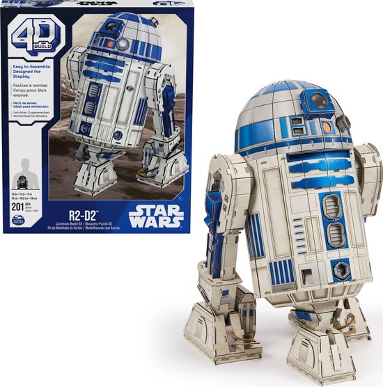 4D Build - Puzzle 3D Star Wars de R2-D2 - 201 pièces - kit de construction  en carton | bol