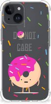 GSM Hoesje Geschikt voor iPhone 15 Plus Shockproof Case met transparante rand Donut