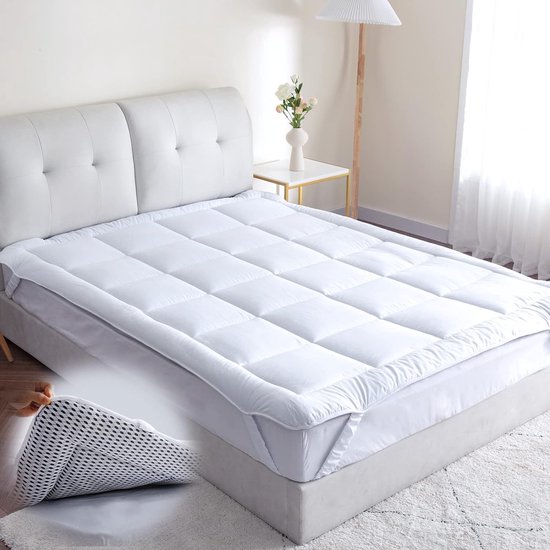 Protect - Protège Matelas en Coton - 140 x 200 cm - Blanc - Habitat