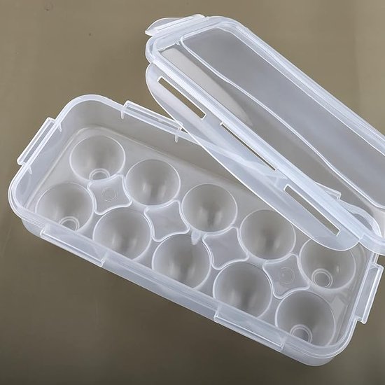 Narimano® Ei Opbergdoos Ei Lade Met Deksel -Keuken Koelkast Eierdoos Ei Drop Rack Ei Opbergdozen- Koelkast ei Organizer - Narimano®