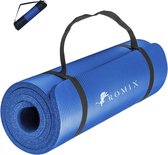 Yogamat, 15 mm, (183 x 80 cm) dik, zachte gymnastiekmat, antislip, milieuvriendelijke schuimpad, fitnessmat voor dames en heren, pilates, meditatie, training, thuis, gym, buiten, stimulerend