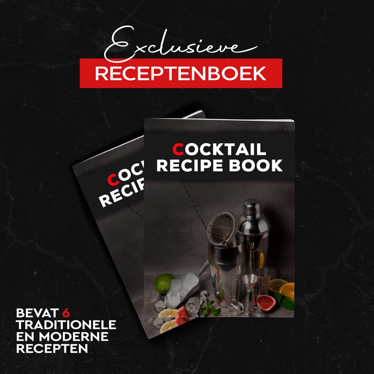 HGMD Cocktail Set - 18-Delige set - Cocktail Shaker Set (750ml) - Cocktail shaker set - Inclusief Receptenboekje — cadeau in Kookcadeaus - foto 7