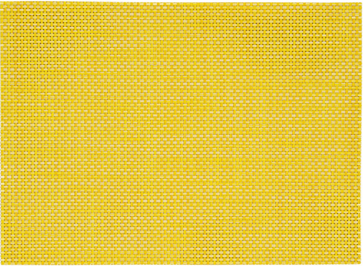 Placemats - geel - 1x stuks - geweven - 45 x 30 cm - onderleggers - tafeldecoratie