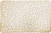 1x Rechthoekige placemats glanzend goud 29 x 44 cm - Tafeldecoratie - Borden onderleggers van kunststof