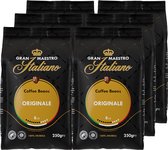 Gran Maestro Italiano - Orginale - Grains de café - Grains pour Espresso et Lungo - Arabica - 6 x 250 g