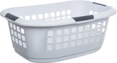 5Five Wasmand extra groot - wit - kunststof - 51 liter - 67 x 47 x 27 cm - ruime wasmanden