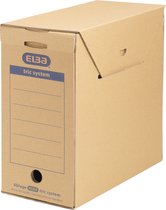 ELBA archiefdoos tric systeem, 3 maten, hoge en brede formaten, van golfkarton