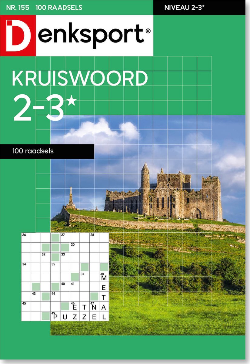 Denksport Puzzelboek Kruiswoord 2-3* 100 raadsels, editie 155 - Denksport