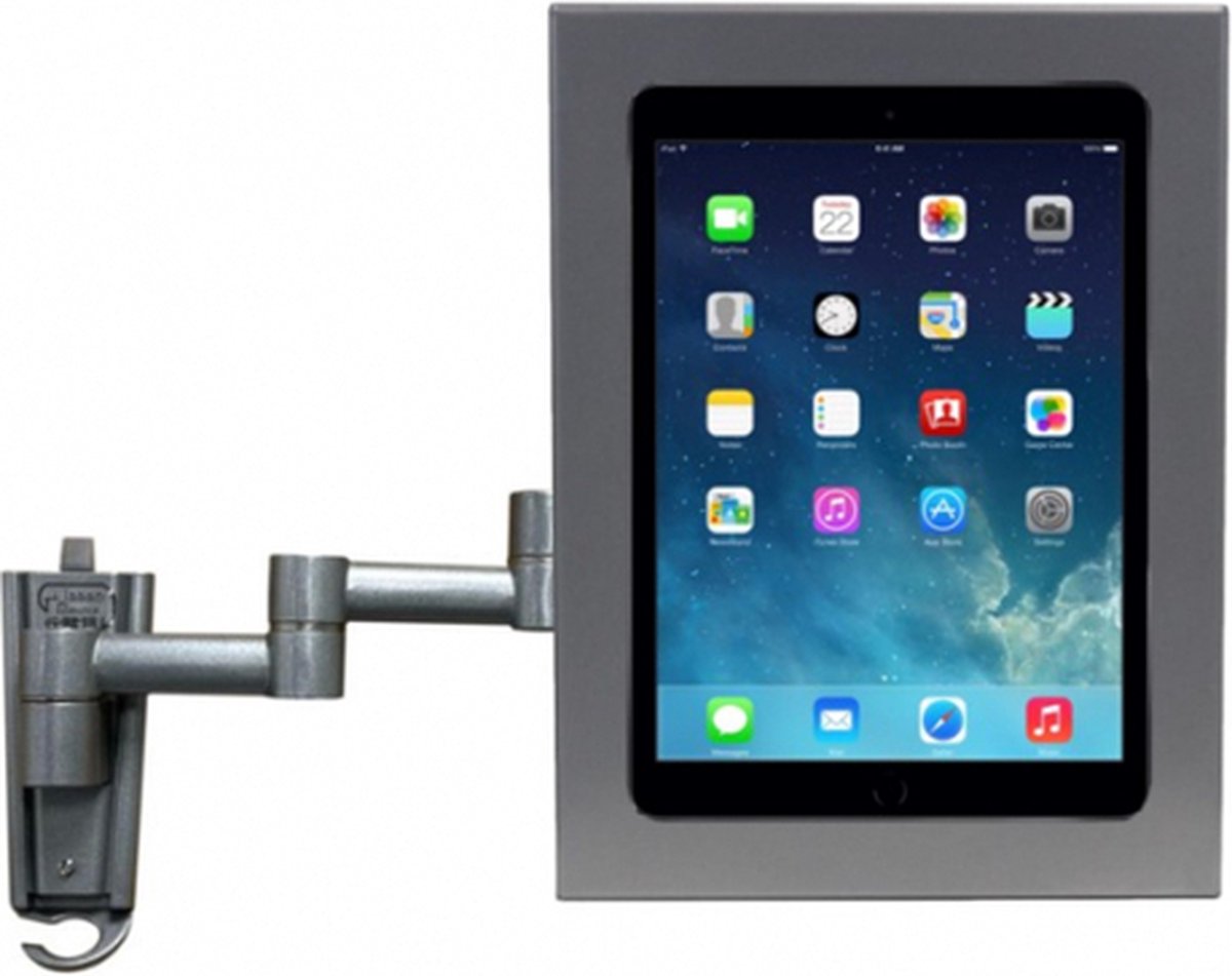 Flexibele tablet wandhouder 345 mm Securo S voor 7-8 inch tablets - grijs