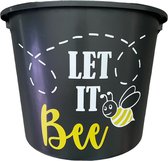 Cadeau Emmer-Let It Bee-12 Liter-Zwart-Cadeau-Geschenk-Gift-Kado-Zomaar