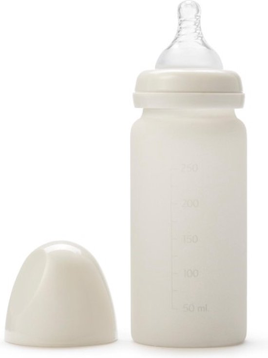 Elodie glazen babyfles - Baby flessen - Baby fles - Babyfles - Glazen flesjes - Babyflessen - 270 ml - Vanilla White van Elodie — afbeelding 4