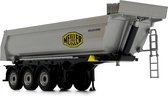 MarGe Models Meiller tipping semi-trailer grey, schaal 1 op 32