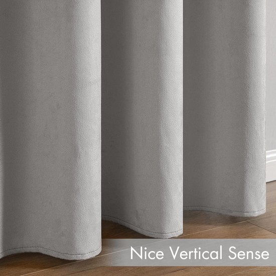 YSTELLAA Waterdicht Gordijnen Set Van 2, 140x180cm(B X H), Warmte-Isolerende Thermische Gordijnen Met Ringen, Ondoorzichtig, Koude, Geluidsbescherming, Voor Woonkamer, Slaapkamer, Donkere Koffie