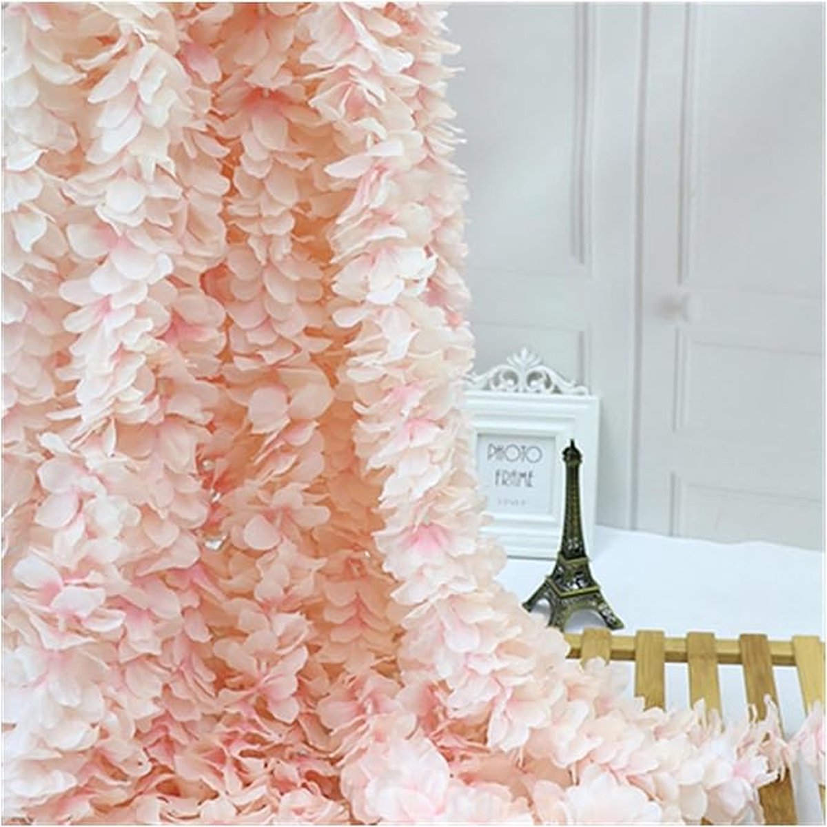 Kunstzijden kersenbloesem, slinger, hangende wijnstokken, slinger, kunstzijden bloemen, hangende rotan, namaakbloemen, voor bruiloft, huis, tuin, feest, wanddecoratie, 2 stuks
