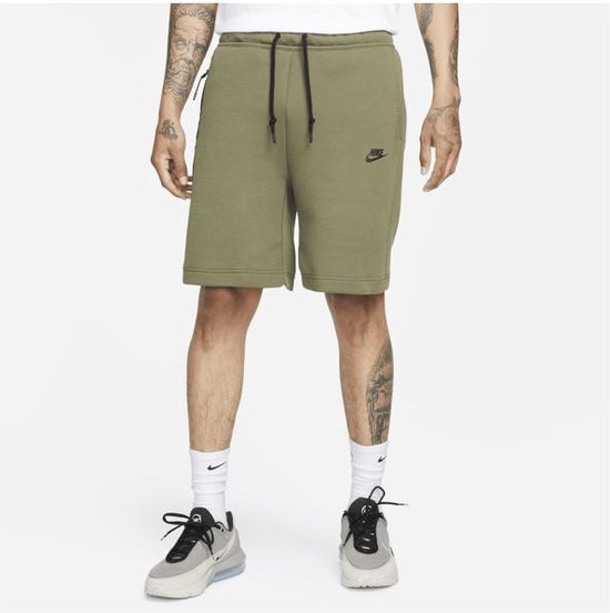 nike fleece shorts green