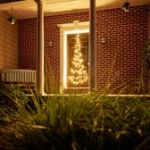 Fairybell - Arbre de porte arbre de Noël pour l'extérieur - 210CM-120LED - Blanc chaud avec scintillement