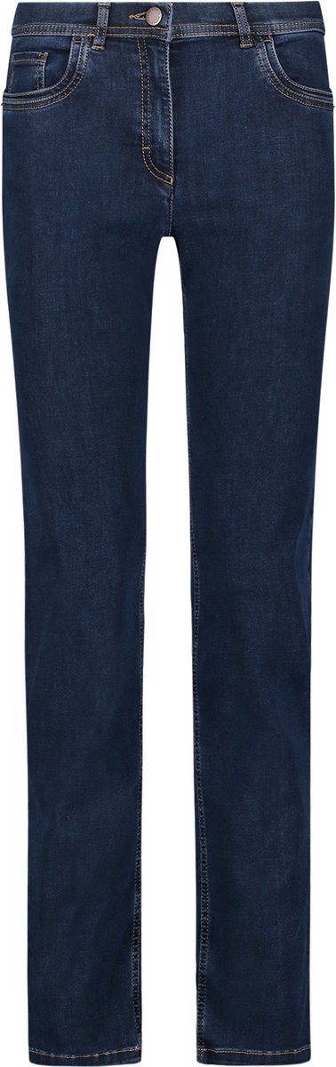 Gina Wellness Denim Jeans Blauw Kort | Stone-blue - Indigo