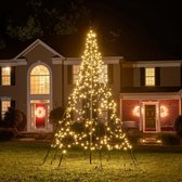Fairybell LED Kerstboom voor buiten inclusief mast - 300 meter - 480 LEDs - Warm wit met twinkle