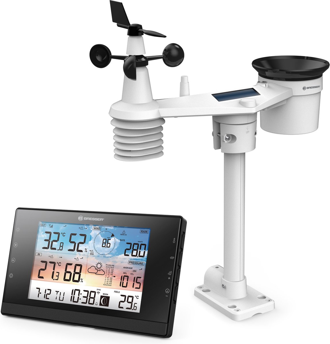 BRESSER WiFi-weerstation WSC met 5-in-1 multisensor