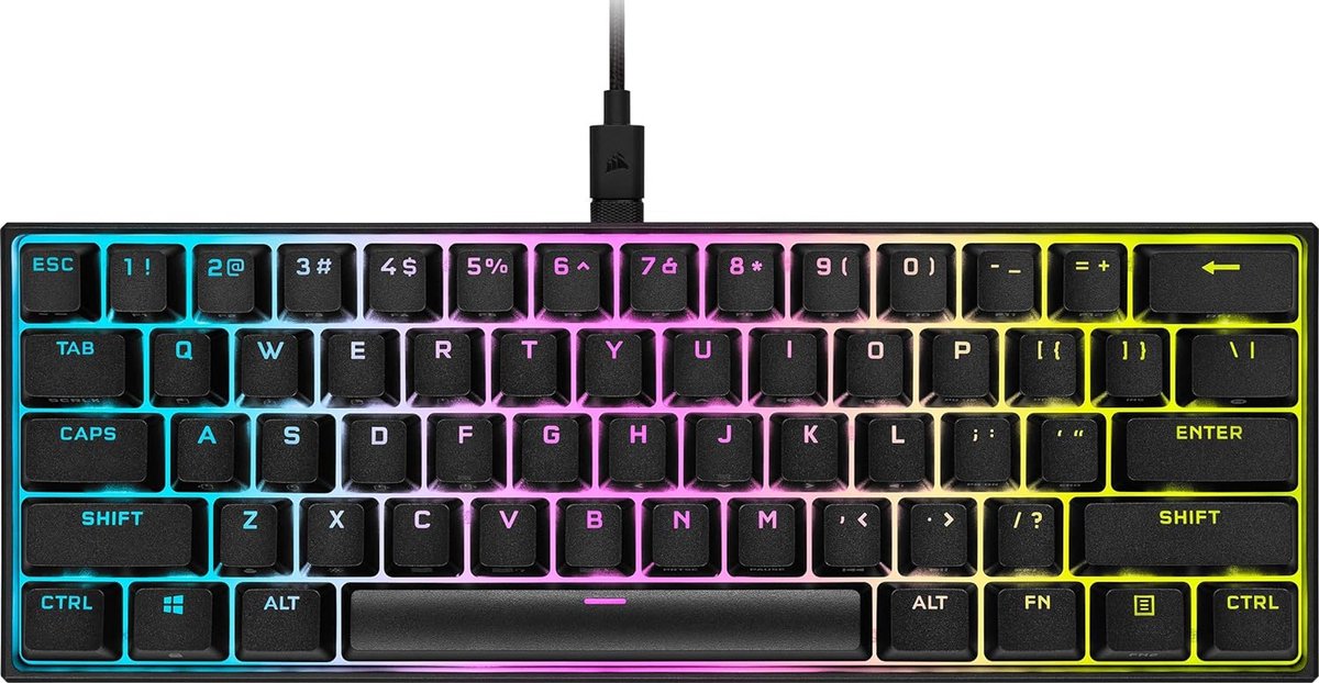 Corsair K65 RGB MINI 60% mechanisch bedraad gamingtoetsenbord