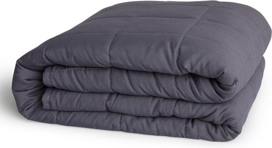 SleepMed - Verzwaringsdeken - 7 KG - 140 x 200 cm - Zware deken van Glasparels - Grijs - Betere Slaap - Handwas