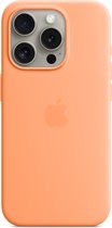 Apple Siliconenhoesje met MagSafe geschikt voor iPhone 15 Pro - Orange Sorbet