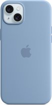 Apple Siliconenhoesje met MagSafe geschikt voor iPhone 15 Plus - Winter Blue