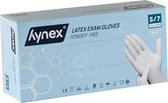 Gants Hynex latex PF taille S Wit - 5.0gr MD - 100/carton