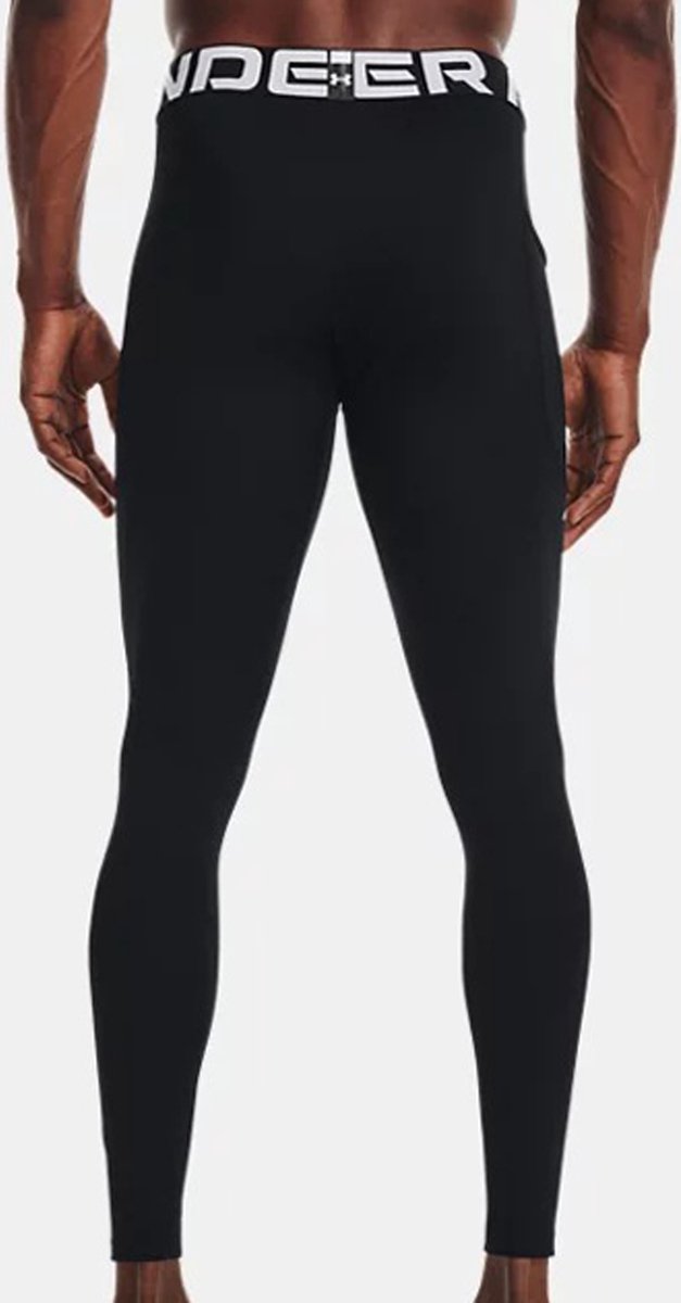 Under Armour UA CG Armour Leggings Heren Sportlegging - Zwart - Wit van Merkloos — afbeelding 4