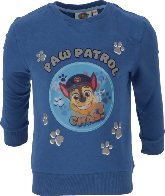Pull Paw Patrol - Chase - Taille 122/128 - Blauw - Vêtements enfant