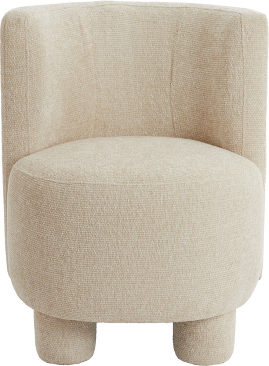 Fauteuil Kamova - Chenille - Crème