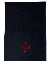Magic Socks herensokken – zwarte sokken met Tabono borduurwerk – zacht en ademend
