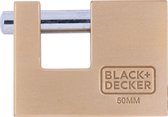 Cadenas BLACK+DECKER - 50 mm - Incl. 3 clés - Messing Massief