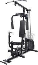 The Living Store Thuisgym - Fitnessapparaat 150x99x204 cm - Hoogwaardig staal - 100 kg draagvermogen