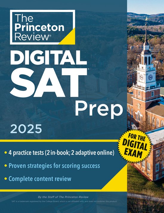 Princeton Review Digital SAT Prep, 2025 4 FullLength Practice Tests