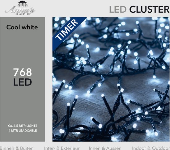 Clusterverlichting 768 led lampjes wit - CBD