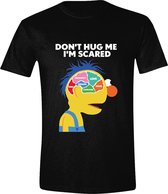 Don't Hug Me I'm Scared Brain Black T-Shirt - M