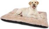 Hondenbed voor grote honden, pluizig wasbaar hondenkussen, zacht en comfortabel, anti-angst, antislip, M 88 x 58 x 8 cm