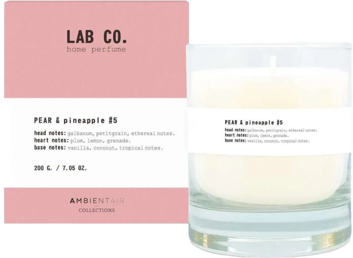 Lab Co. - Geurkaars 'Pear & Pineapple'