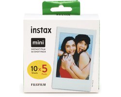 Fujifilm Instax Mini Film - Instant Fotopapier - Wit - 5 x 10 stuks