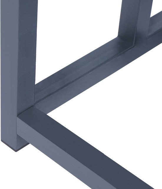 Stalen brandhoutrek met dak – 2m³ – 185 cm hoog