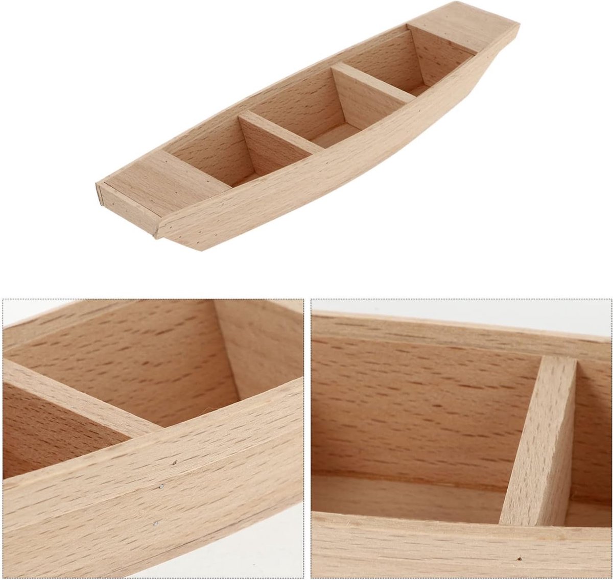 EXCEART 2st Kleine Houten Speelgoedboot Model Een Houten Zeilboot Zeilschip Model Desktop Ornament Mini Kleine Kantoor Zeil Van Hout