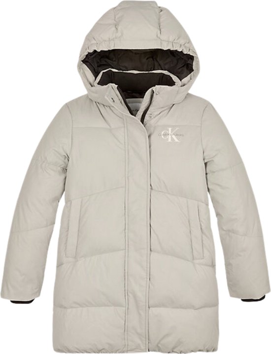 Calvin Klein CK LONG PUFFER COAT Filles - Gris - Taille 140