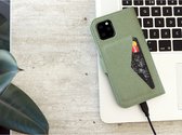 Mobiparts hoesje geschikt voor Apple iPhone 7/8/SE(2020/2022) - Wallet/Boekhoesje - Eco Leer - Magneet Sluiting - Opberg vakken - Groen
