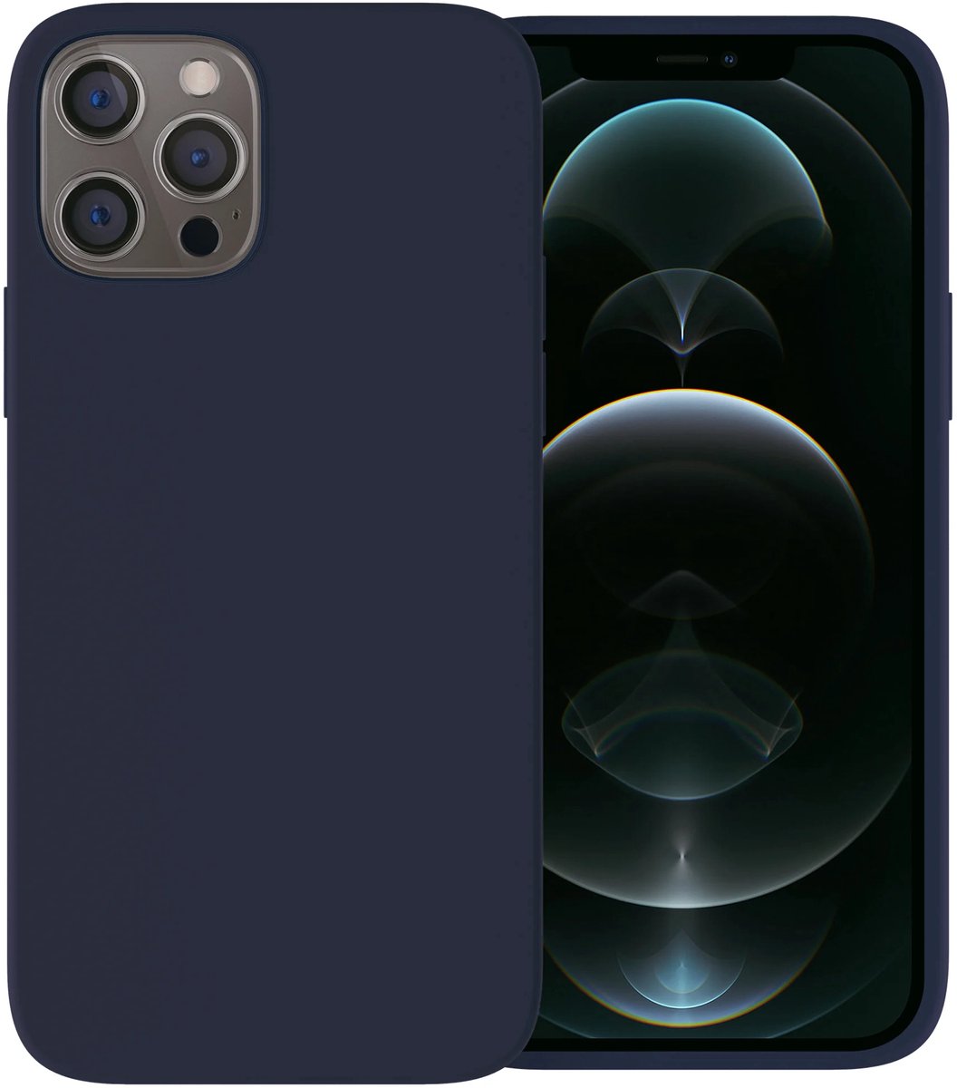 Ceezs telefoonhoesje geschikt voor Apple iPhone 11 Pro hoesje siliconen - backcover - optimale bescherming - Donkerblauw